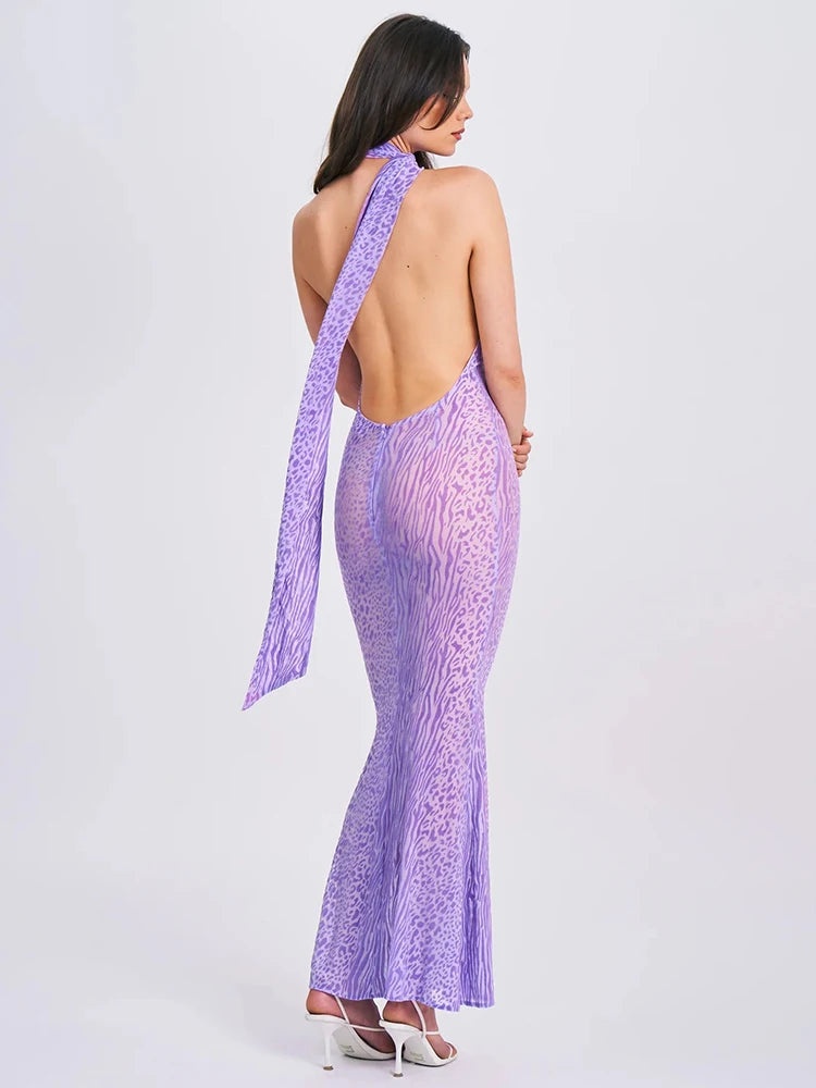Antonette- Backless Maxi Dress