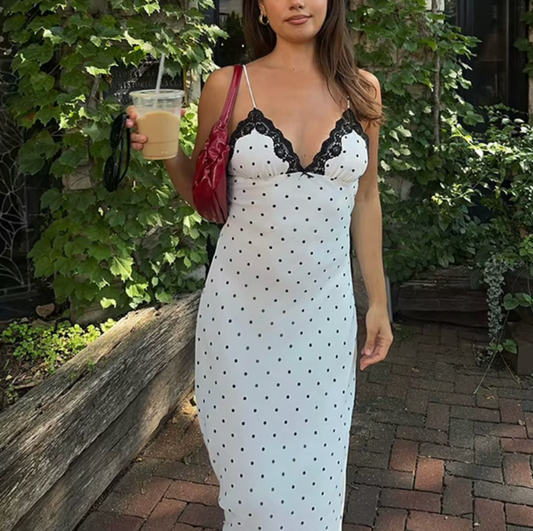 Natalie-Polka Dot Sundress