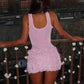 Paulina- Patchwork Mini Dress
