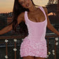 Paulina- Patchwork Mini Dress