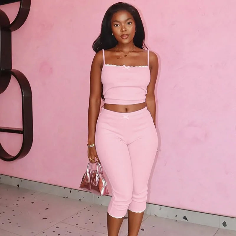 Marla- Pink Two Piece Pant Set